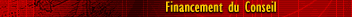 Financement du Conseil